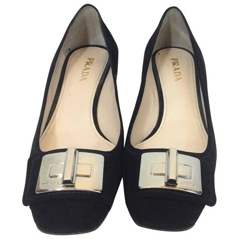 prada suede loafer style pumps|prada loafers platform.